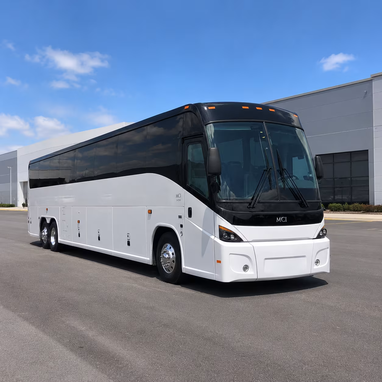 detroit charter bus rental exterior