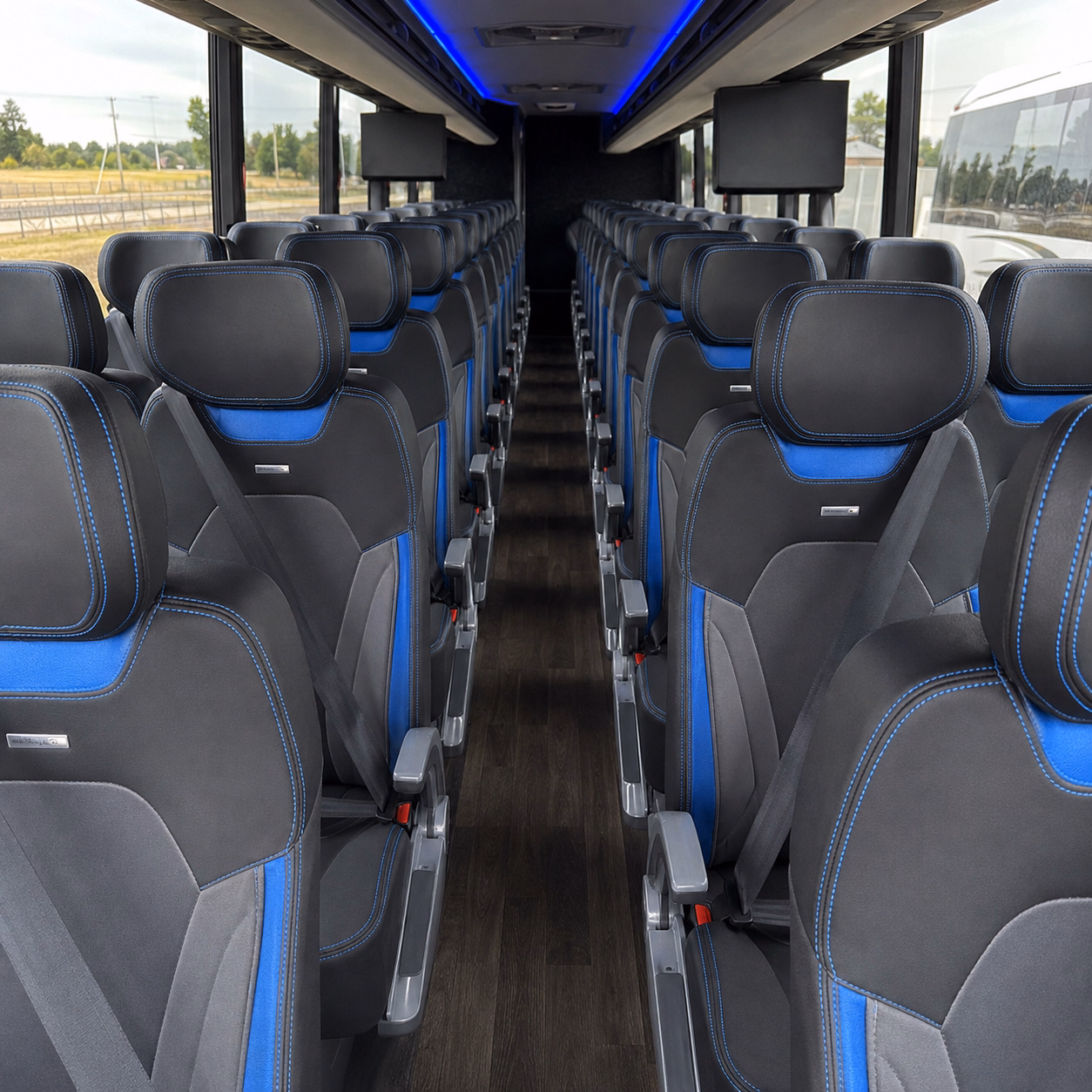 farmington hills charter bus rental inside