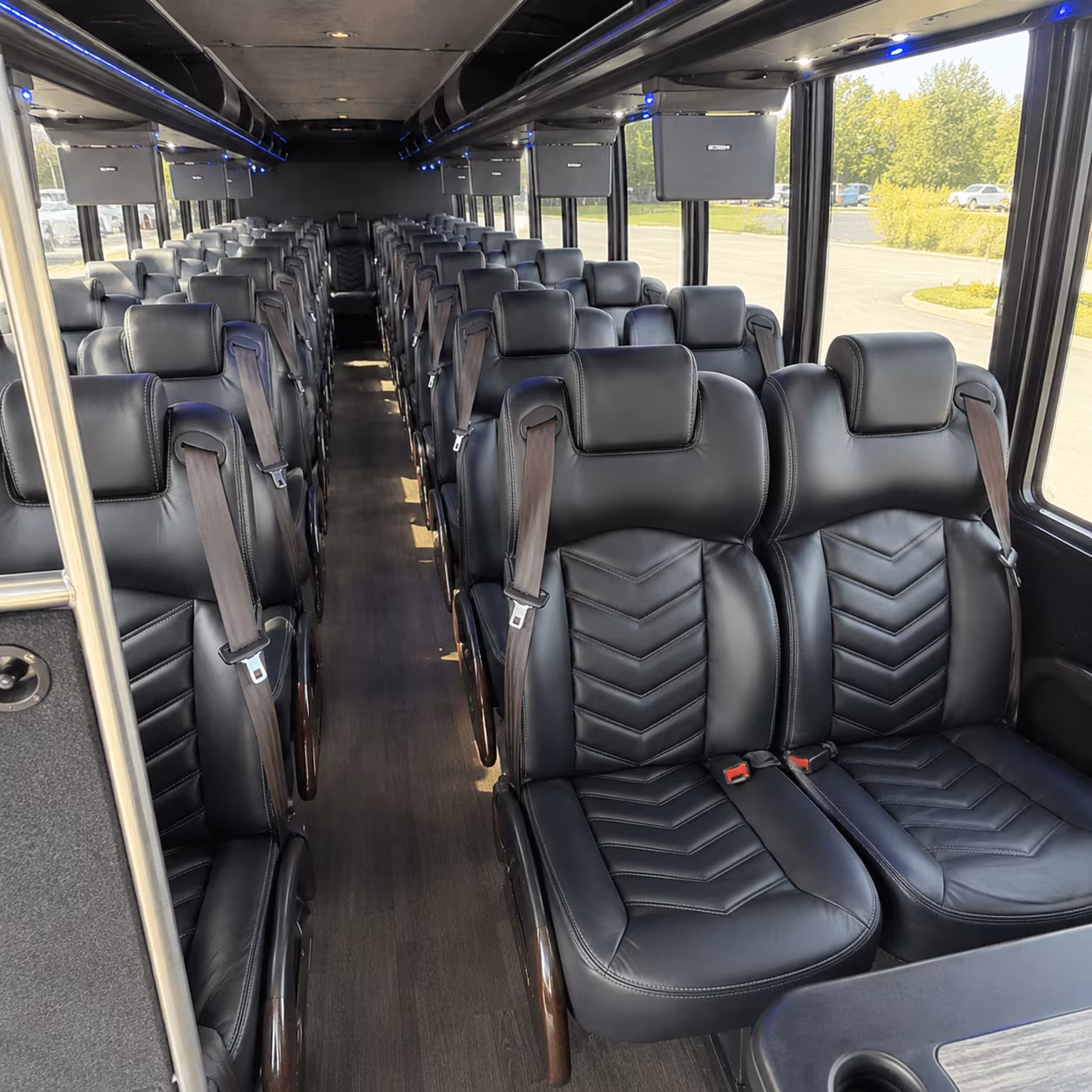 troy corporate event transportation onboard seating