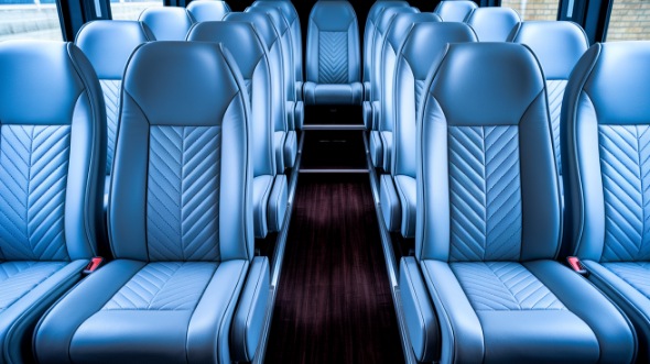 28 passenger minibus inside warren