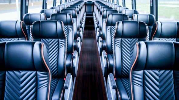 54 passenger charter bus inside warren