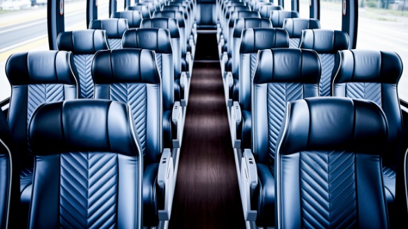 55 passenger charter bus inside warren