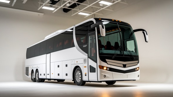 56 passenger charter bus warren