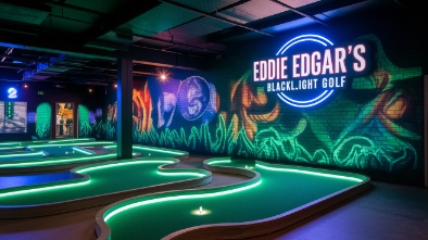 eddie edgars blacklight miniature golf