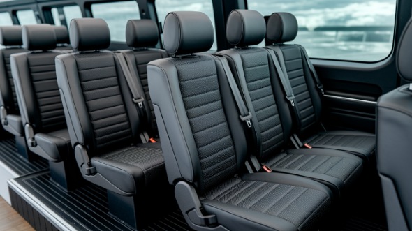 sprinter van with driver inside
